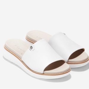 Cole Haan White Zerogrand Global Slide Sandal size 10